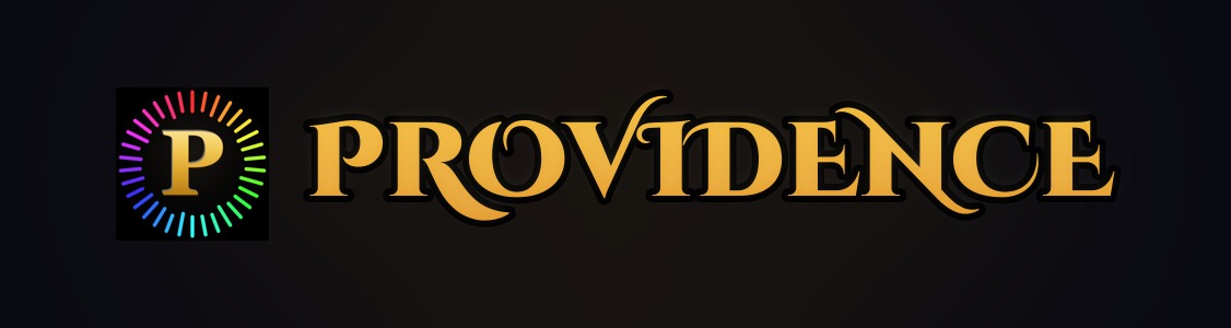 Providence — gilded logo banner